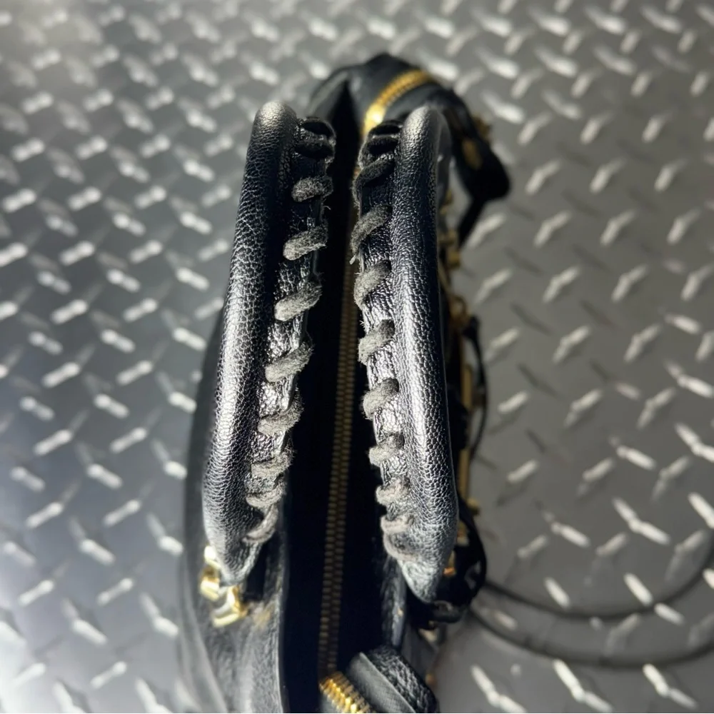 Balenciaga Metallic Edge Classic Moto Mini City Bag in Black GHW - Picture 7 of 11